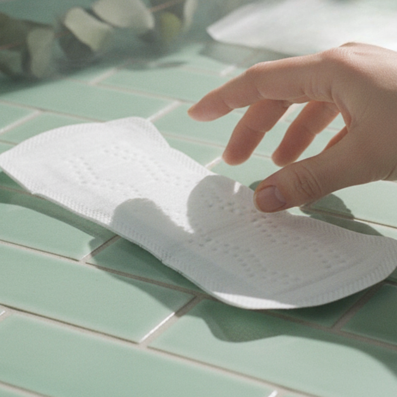 Ultra-thin organic cotton panty liners individually wrapped