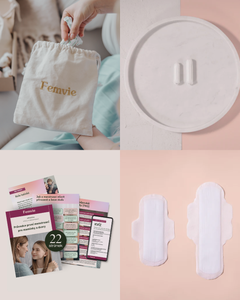 Moje první menstruační sada s diskrétním Femvie pytlíkem