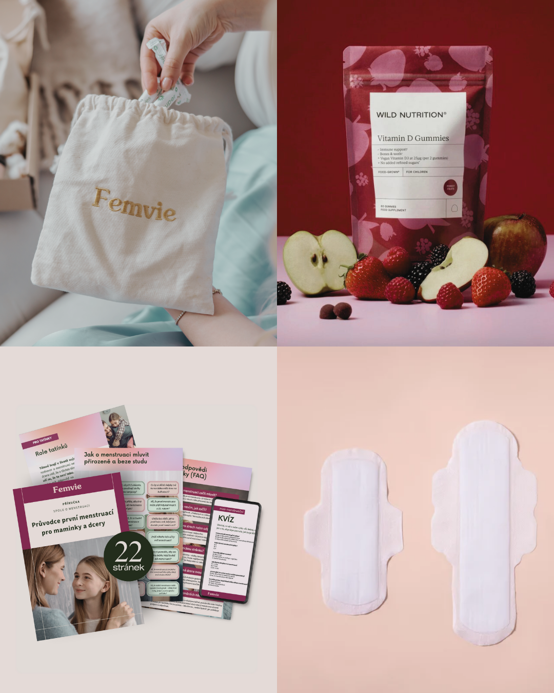 Femvie | Menstruační sada pro mladé dívky