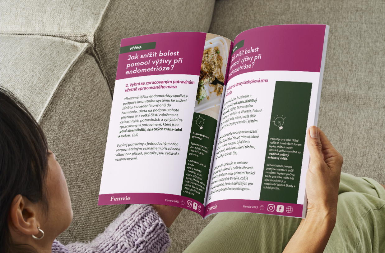 Příručka: Protizánětlivá strava při endometrióze: 6 + 1 cest k menší bolesti